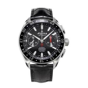 ALPINA MEN'S ALPINER 4 44MM ALLIGATOR LEATHER BAND AUTOMATIC WATCH AL-860B5AQ6