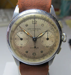 VERY RARE Universal Geneve Compur chronograph with cal. 285 from 1940's