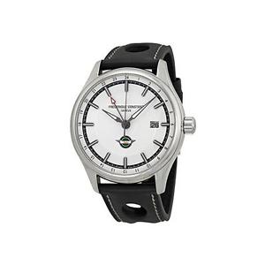 FREDERIQUE CONSTANT MEN'S 42MM BLACK CALFSKIN BAND AUTOMATIC WATCH FC-350HS5B6