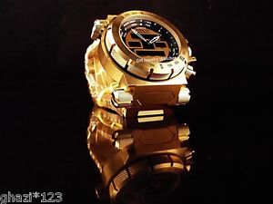 Invicta Men's Coalition Force Swiss Intrinsic Ana/Digi 18K GP SS Bracelet Watch!