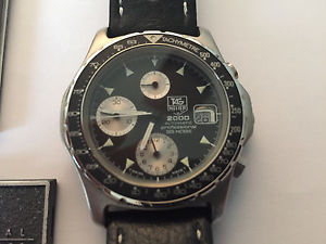 Vintage NOS Tag Heuer 2000 Automatic Chrono 173.306 Box and Paper