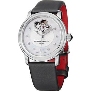 Frederique Constant Women's 36mm Automatic Black Satin Date Watch FC-310WHF2P6