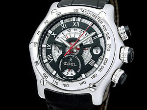 Ebel BTR Chrono 1911 Silver 9139L72 Watch Used CHRONOGRAPH HERRENUHR Excellent++