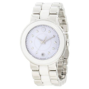 MOVADO CERENA DAMEN 36MM MULTI COLOR ËDELSTAHL ARMBAND & GEHÄUSE UHR 606540