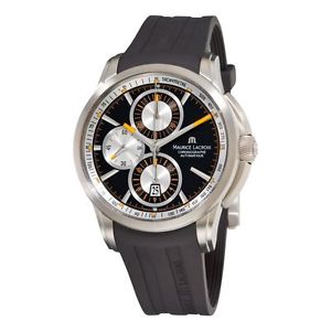 Maurice Lacroix Men's PT6188-TT031330 Pontos Black Chronograph Dial Watch
