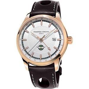 Limited Edition Frederique Constant Vintage Rally Healey GMT Gold Plated Mens Wa