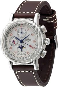 Zeno-Watch Herrenuhr - Nostalgia Chronograph full calendar - 98081-f2