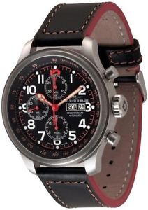 Zeno-Watch Herrenuhr - OS Pilot Minute bezel ring Chrono Day-Date - 8557TVDD-7-a