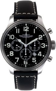 Zeno-Watch Herrenuhr - OS Pilot Chrono Tricompax Date - 8553THD-9-a1
