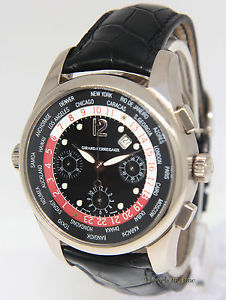 Girard Perregaux ww.tc World Timer Chronograph 18k White Gold Box/Papers GP 4980