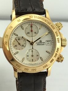 Lorenz 18k Gold 38 mm Automatic Chronograph Men's Watch