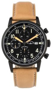 Zeno-Watch Herrenuhr - Magellano Pilot Navigator Chrono black - 6069TVDN-bk-a1