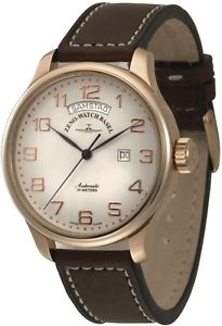 Zeno-Watch Herrenuhr - OS Retro Big Day gold plated - 8554DD-12-Pgr-f2