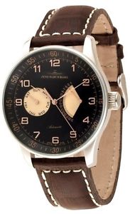 Zeno-Watch Herrenuhr - X-Large Retro Day Date Retrograde - P592-g1