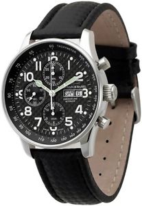 Zeno-Watch Herrenuhr - X-Large Pilot Chronograph Day-Date special - P557TVDD-s1