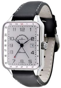 Zeno-Watch Herrenuhr - SQ Retro GMT (Dual Time) - 163GMT-e2