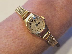 Women's Geneve Universal Watch 18K Yellow Gold 7" Mesh Band 24.01g Runs Manual