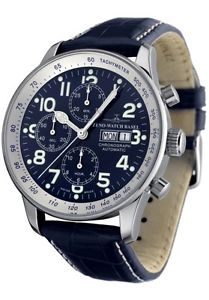 Zeno-Watch Herrenuhr - X-Large Pilot Chronograph Day-Date special - P557TVDD-b4