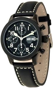Zeno-Watch Herrenuhr - NC Clou de Paris Chrono black - 11557TVDD-bk-a1