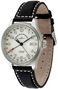 Zeno-Watch Herrenuhr - NC Retro GMT (Dual Time) - 9563-e2
