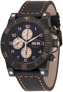 Zeno-Watch Herrenuhr - Muscle Retro Chrono black - 8023TVDD-bk-e1