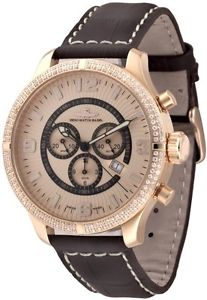 Zeno-Watch Herrenuhr - Oversized Retro Chrono Parisienne gold plated - 8830Q-Pgr