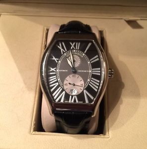 ULYSSE NARDIN MICHELANGELO 273-68 GIGANTE CHRONOMETER MEN BLACK ALLIGATOR