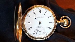 Howard G Size Ser. VI 15j OF Pocket Watch,. Solid 14k Gold Howard Case, Ca.1876