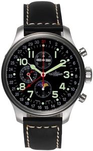 Zeno-Watch Herrenuhr - OS Pilot Chronograph full calendar - 8557VKL-a1
