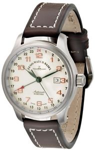 Zeno-Watch Herrenuhr - NC Retro GMT (Dual Time) - 9563-f2