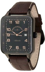 Zeno-Watch Herrenuhr - SQ Spezial Retro Automatic black - 124-bk-f1