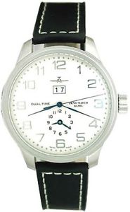 Zeno-Watch Herrenuhr - OS Retro Big Date + Dual-Time - 8651-e2