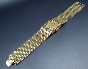 Vintage Solid 14K Gold Schulz Swiss Mens or Ladies Watch 17J 1950 50g No Scrap