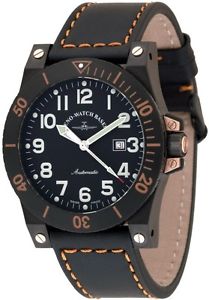 Zeno-Watch Herrenuhr - Muscle Automatic black - 8095-bk-a1