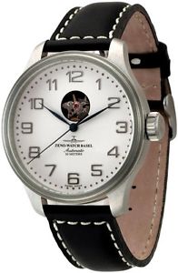 Zeno-Watch Herrenuhr - OS Retro Open Heart - 8554U-e2