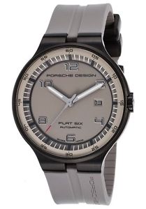 Porsche Design 6350-43-94-1255 Men's Flat 6 Auto Grey Rubber