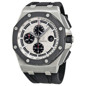 New Audemars Piguet Royal Oak Offshore White Mega Tapisserie Dial Black Rubber