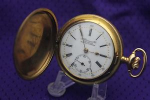 Antique J. ULLMANN & Co Chaux-De-Fonds Quarter Repeater Gold Filled Pocket watch