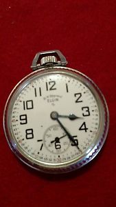 Antique Elgin B W Raymond pocket watch with second dial it is working