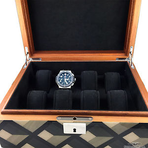 Naldi 8-Position Watch Case - Made In Italy - Floor Model