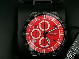 BRAND NIB Porsche Design Flat Six P'6360 Timepiece NIB w tags and serial #