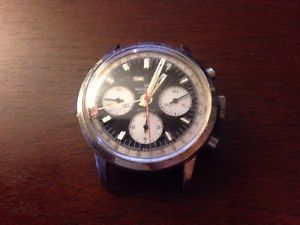 Vintage Wakmann Triple Date Valjoux Incabloc 17 Jewel Chronograph Swiss Watch