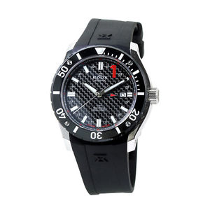 New EDOX 93005-3-NIN Class One GMT Rubber x Automatic Black Dial Men Watch,AS