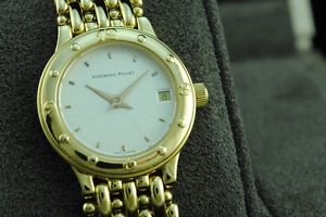 Audemars Piguet 6051 klassisch elegante Damen Uhr, massiv 18 K Gold, Quarz