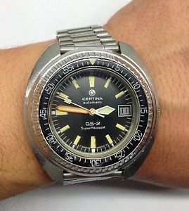 Vintage Certina DS 2 Super PH 1000 Automatic Diver Watch Uhr Montre