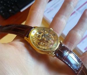ORIGINAL C. BUSHERER SKELETON WATCH Ultra thin 5.5mm thick case SERVICED