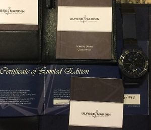 ULYSSE NARDIN MAXI MARINE DIVER BLUE SEA 263-97LE-3C MENS WATCH