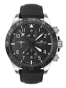 Fortis Aviatis Dornier GMT Automatic Chronograph Mens Watch 402.35.41 LP