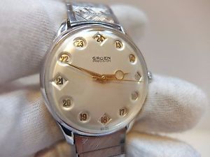 VINTAGE GRUEN AIRFLIGHT AUTOMATON 24 HOUR MILITARY WATCH (WATCH VIDEO)