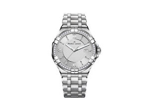Maurice Lacroix Aikon Gents Quartz watch, Diamonds, Silver, 42mm, Steel bracelet